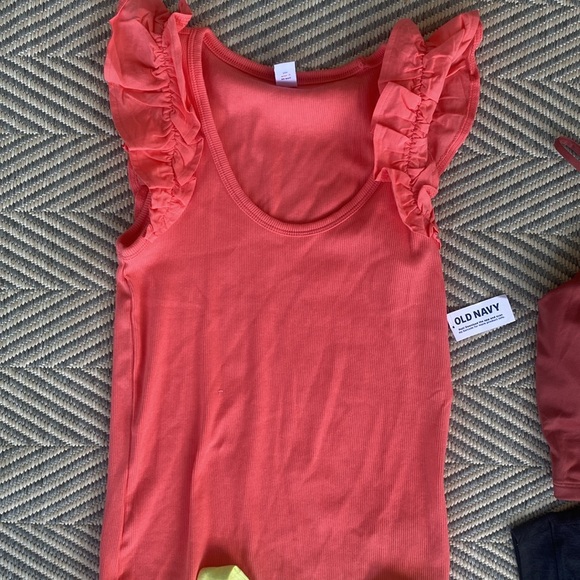 4 old navy bra longline cloud active tops ruffle tank small NWT power press - Picture 10 of 14